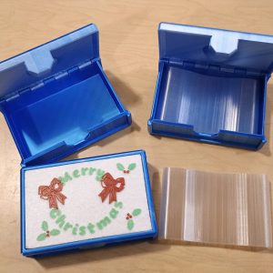 3D Printed Merry Christmas trinket/gift card box